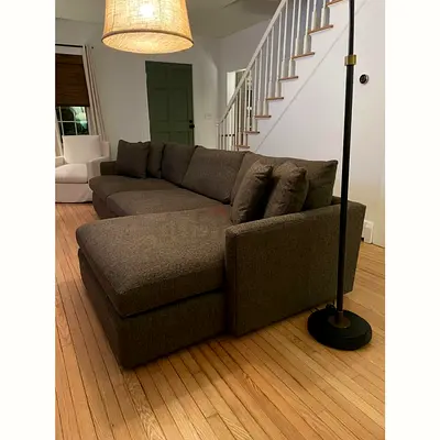 Perfect condition cratebarrel lshape sofa
