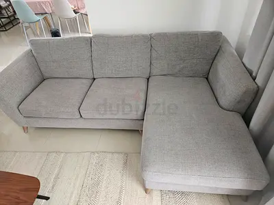 L shape grey sofa