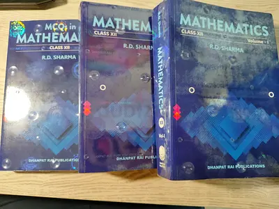 RD-Sharma class 12 Mathematics (3-book set)- very good condition and Laminated