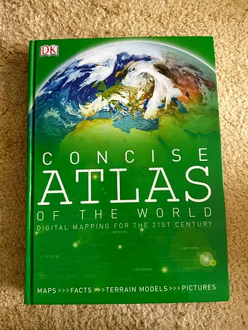 Concise Atlas of the World (DK) - Hardcover, Good Condition and many other books