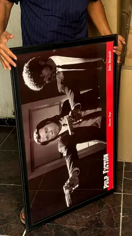 Framed Pulp Fiction Movie Poster (Travolta  Jackson)