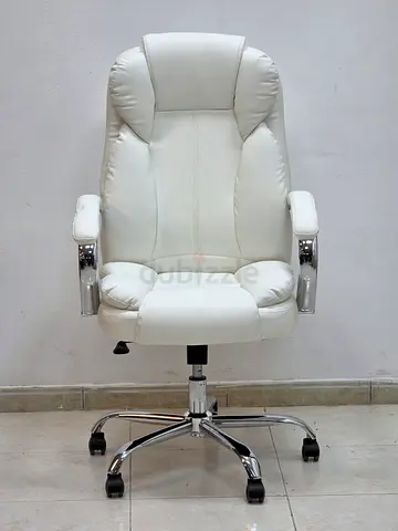White Leather Office Chair