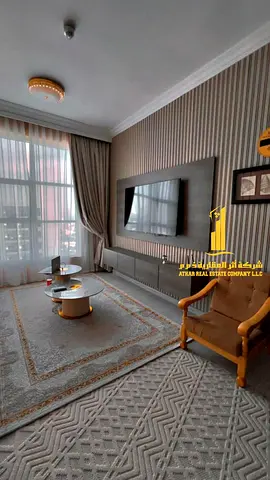 ✨ Luxury apartment for monthly rent, one bedroom and a hall with an open view, fully furnished with elegant furniture and a fully equipped kitchen