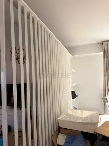 White Slatted Bed Frame / Platform Base - Good Condition partition