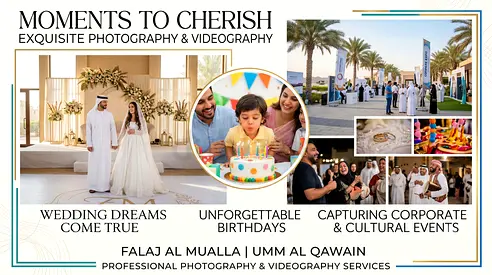 Professional Photography  Cinematic Videography Services in Falaj Al Mualla, Umm Al Quwain