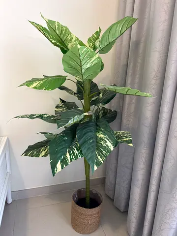 Tall Artificial Faux Indoor Plant in Woven Pot