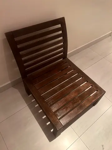 Solid wooden outdoor Cosy lounger chair