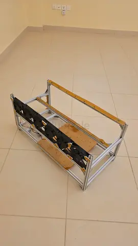 Custom Aluminum Crypto Mining Rig Frame with Cooling Fans