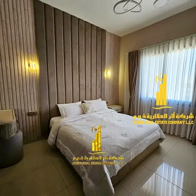 The most luxurious and beautiful fully furnished one-bedroom apartment (super deluxe) for monthly rent in Ajman ✔️ Includes bills and internet ⚡📶