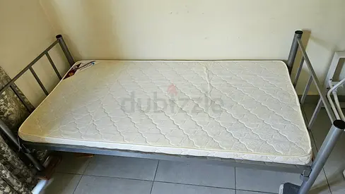 Single bed with mattress