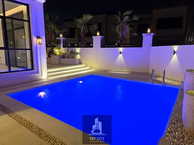 🏡 Luxury villa / 2 street corner/ with private pool ready for water, electricity and air conditioning