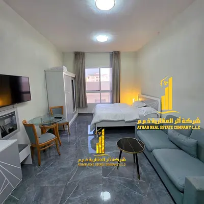 Luxurious and elegant fully furnished studio apartment with brand new, high-end furniture in a prim