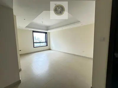 Luxury 1BHK with open city view, free AC, parking, gym & pool, built-in wardrobes, storage room, near Al Mamzar Beach.