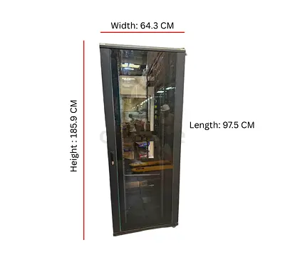 Server Rack Cabinet with Glass Door – 42U