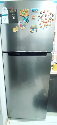 Gray Top-Freezer Refrigerator - Good Working Condition