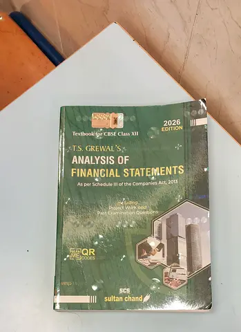 T.S. Grewals Analysis of Financial Statements - 2026 Edition (CBSE Class XII Textbook) BOOK 2