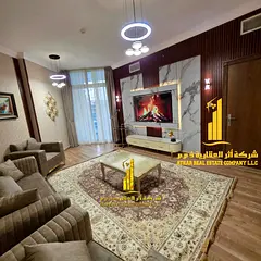 Furnished one-bedroom apartment for monthly rent in Ajman - Al Rashidiya - Oasis Towers ✔️ Inclu