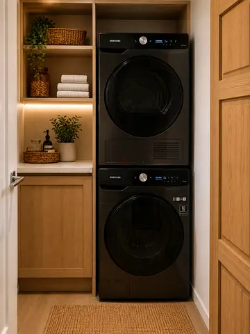Samsung 18kg washing machine 16kg dryer- Black, Excellent Condition