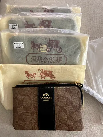 Coach small zip wallet/card holder - Signature canvas