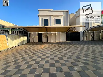 فيلا فاخرة للإيجار في الزاهية عجمان 5 غرف ماستر مع رووف وتكييف مركزي