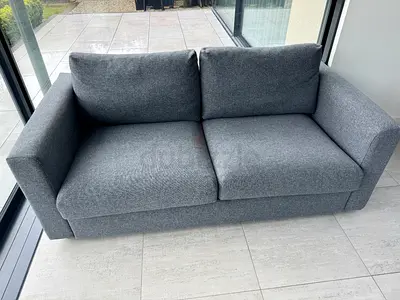 Vimle Grey 2-Seater Fabric Sofa – bed Modern, Compact