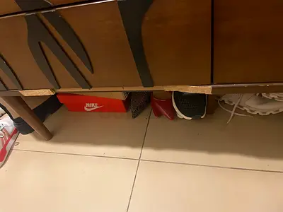 Wood Cabinet + mirror
