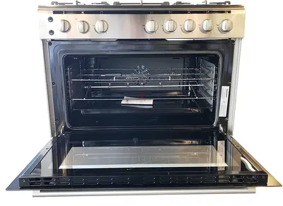 Stainless Steel Gas Range with Convection Oven - Good Condition