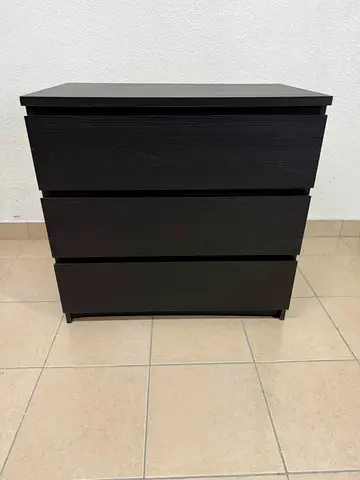 MALM chest of drawers from IKEA in dark brown