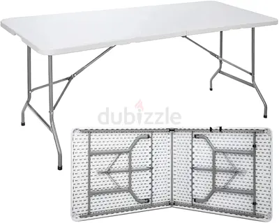 6FT Folding Table – Heavy Duty Portable Plastic Table