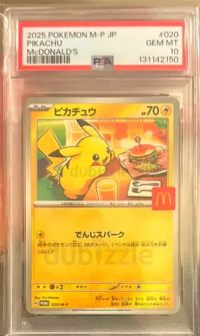 2025 McDonalds Japan Pikachu Pokémon Promo PSA 10 - Gem Mint