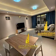 Luxurious and elegant two-bedroom apartment with a living room, fully furnished with brand new, high