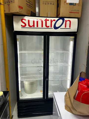 Suntron Double Glass Door Display Refrigerator - Good Working Condition