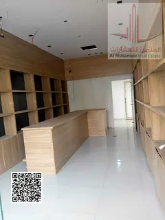 Spacious Shop for Rent in Abu Shagara Sharjah with Mezzanine Prime Main Road Location Private Washro