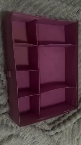 Pink Fabric Drawer Organizer with 8 Compartments - Good Condition