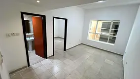 One bedroom and living room for monthly rent in Al Hamidiya, Ajman - unfurnished - parking available