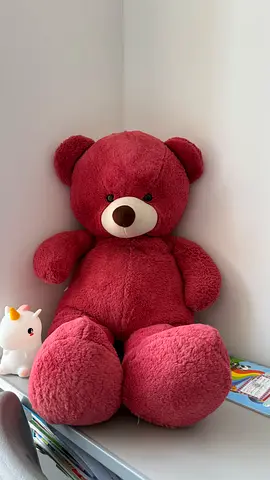 Large Burgundy Teddy Bear Plush - Soft Stuffed Animal