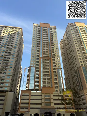 للبيع شقة غرفة وصالة بشرفة برج ماجستيك عجمان