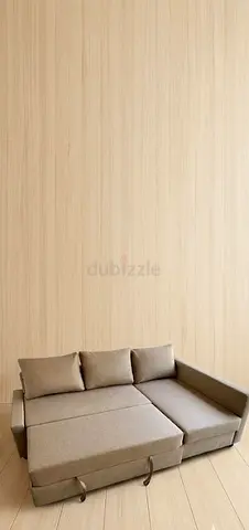 Modern L Shaped Sofa Bed with Pillows