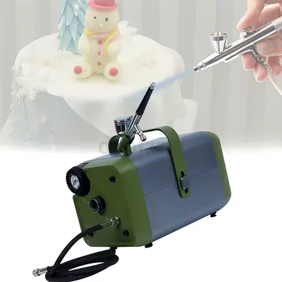 Air Brush Kit with Air Compressor|Thermally Protect, Low Noise Airbrush