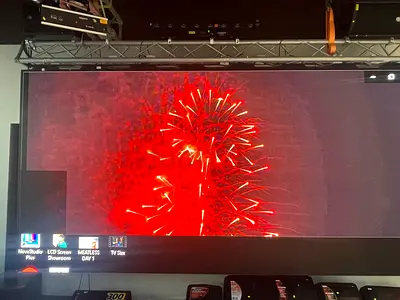 Large LED Screen with Bright Display - Used in Showroom