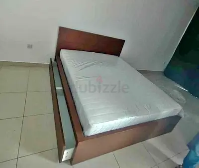 Ikea malam bed with ikea mattress Queen size 160x200cm bed
