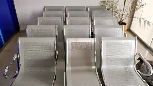 Silver seater Metal Chair