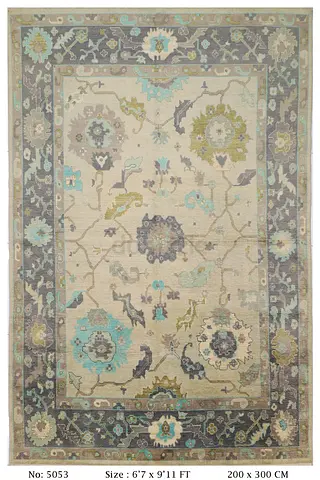 2x3 Modern Floral Pattern Area Rug 200 x 300 cm afghan oushak carpet living room carpet dining table