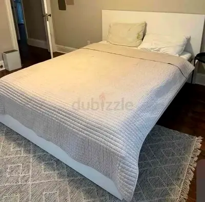 IKEA White MALM Queen Storage Bed with IKEA Mattress 160 x 200 cm