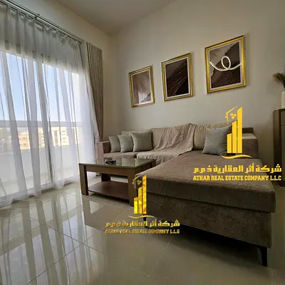 First occupant, luxurious and elegant fully furnished VIP bedroom and living room for monthly rent in Ajman Corniche