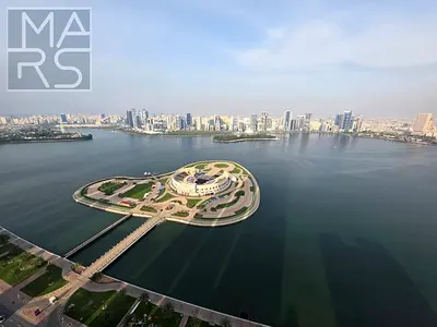 🏡 شقة بغرفتي نوم وصالة بإطلالة بانورامية. البحر