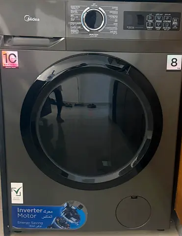 Midea 8kg Front Load Washer with Inverter Motor — Excellent Condition