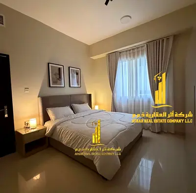 Furnished one-bedroom apartment with new furniture for monthly rent in Ajman - Al Jurf 2 - Al Yasmin Towers