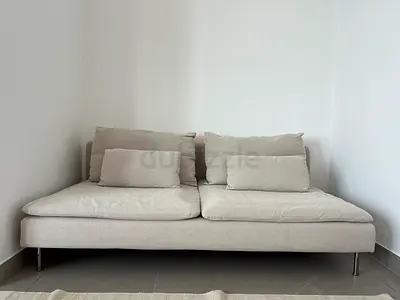 Two-Seater Sofa IKEA SÖDERHAMN (2 skins — dark grey and light beige)