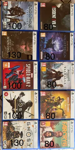 Bundle of 10 PlayStation 5 Games – Prices mentioned